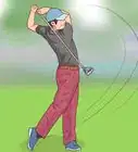 dar el golpe de saque ("drive") de una pelota de golf