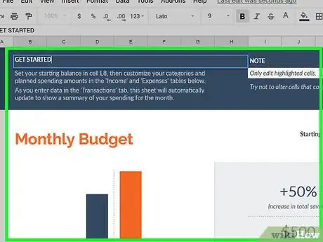 Imagen titulada Make a Spreadsheet Step 33