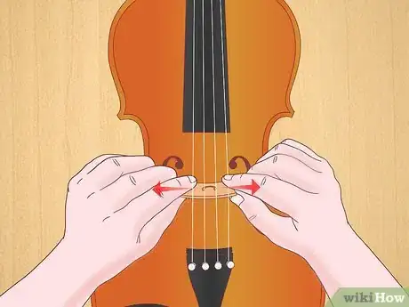 Imagen titulada Place a Bridge on a Violin Step 3