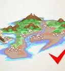 dibujar un mapa de un lugar imaginario