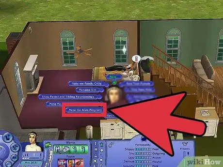 Imagen titulada Get an Alien Baby in the Sims 2 Step 4