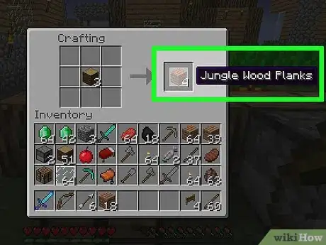 Imagen titulada Craft a Fence in Minecraft Step 1