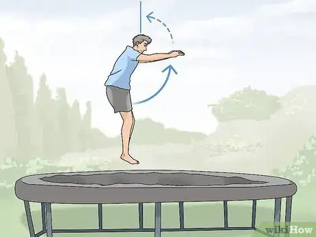 Imagen titulada Land a Front Flip on the Trampoline Step 2