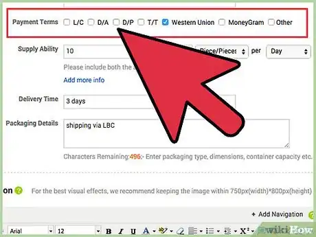 Imagen titulada Sell Your Products on Alibaba Step 13