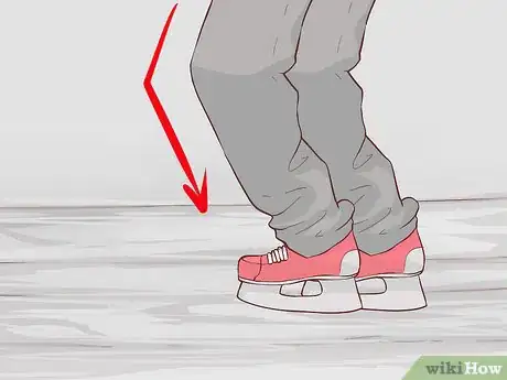 Imagen titulada Stop on Ice Skates Step 11
