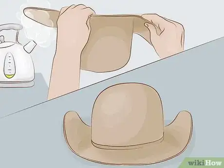 Imagen titulada Shape a Cowboy Hat Step 8