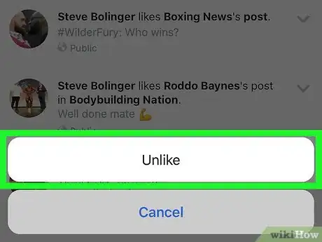 Imagen titulada Delete Likes on Facebook Step 17