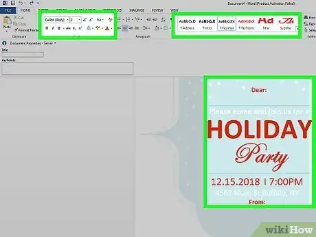 Imagen titulada Make Invitations on Microsoft Word Step 5
