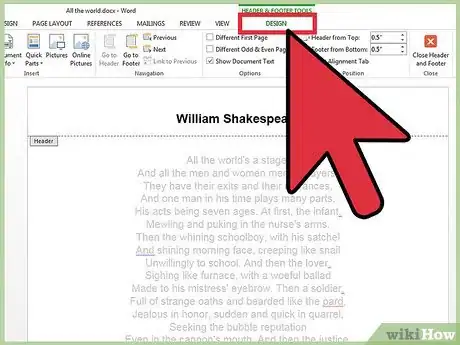 Imagen titulada Insert a Custom Header or Footer in Microsoft Word Step 9