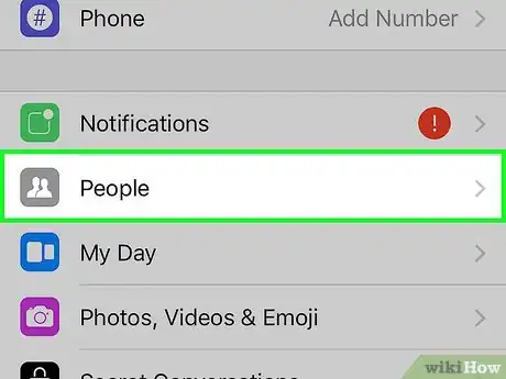 Imagen titulada Unblock Someone on Facebook Messenger Step 3