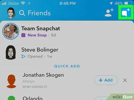 Imagen titulada Know if Someone Deleted You on Snapchat Step 3