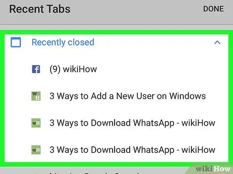 Imagen titulada Restore Tabs on Chrome on iPhone or iPad Step 4