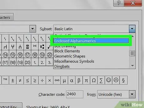 Imagen titulada Circle a Number on Microsoft Word Step 8
