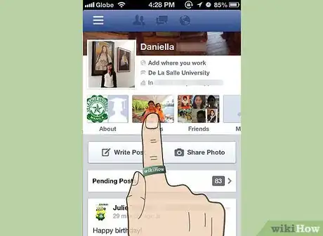 Imagen titulada Upload Photos to Facebook Using the Facebook for iPhone Application Step 15