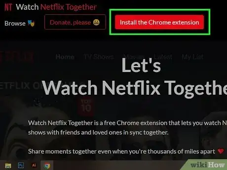 Imagen titulada Watch Netflix Together Step 1
