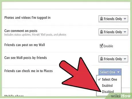 Imagen titulada Disable Facebook Places Step 7