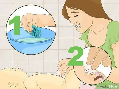 Imagen titulada Clean a Baby's Belly Button Step 4