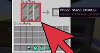 fabricar un soporte para armaduras en Minecraft