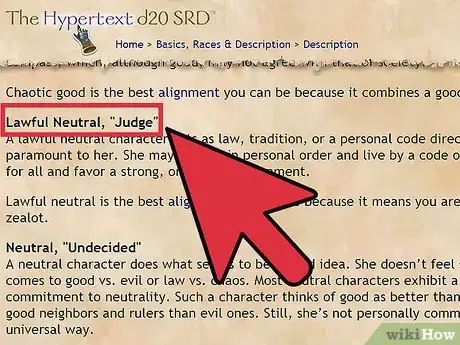 Imagen titulada Choose and Correctly Role Play Your Alignment in Dungeons and Dragons V3.5 Step 6