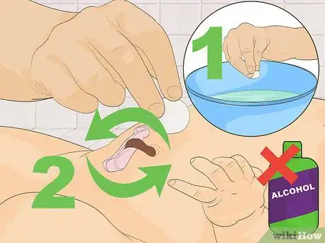 Imagen titulada Clean a Baby's Belly Button Step 3