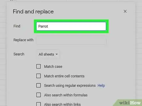 Imagen titulada Search Within a Google Docs Spreadsheet Step 4
