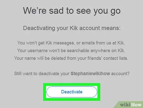 Imagen titulada Deactivate a Kik Account Step 11