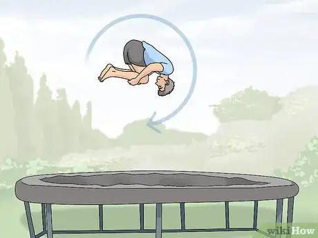 Imagen titulada Land a Front Flip on the Trampoline Step 6