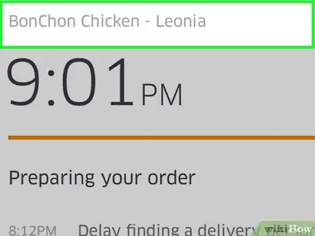 Imagen titulada Cancel an Uber Eats Order on Android Step 3