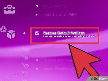 Imagen titulada Reset the Default Settings of PS3 Step 3