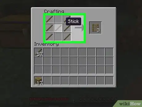 Imagen titulada Make a Ladder in Minecraft Step 2
