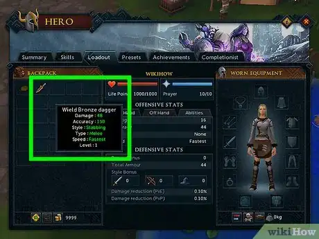 Imagen titulada Raise your Combat Skill on RuneScape Step 1