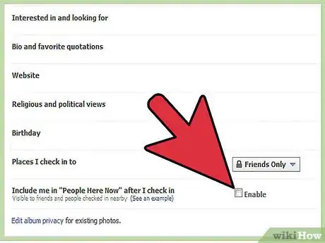 Imagen titulada Disable Facebook Places Step 3