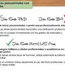 tener una firma bonita