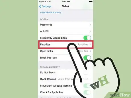Imagen titulada Change Your General Preferences on Safari Step 6
