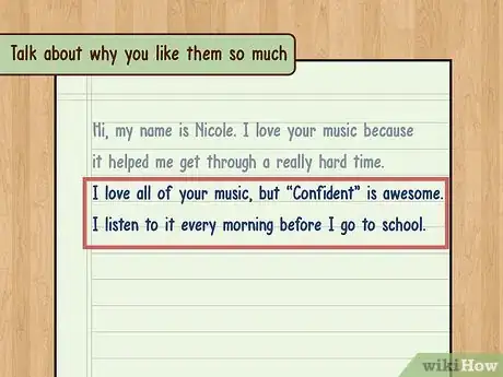 Imagen titulada Write a Fan Letter (Preteen) Step 2