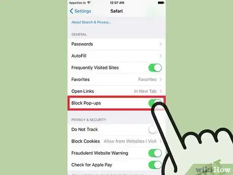 Imagen titulada Change Your General Preferences on Safari Step 8