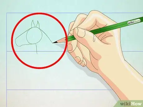 Imagen titulada Draw a Realistic Looking Horse Step 15