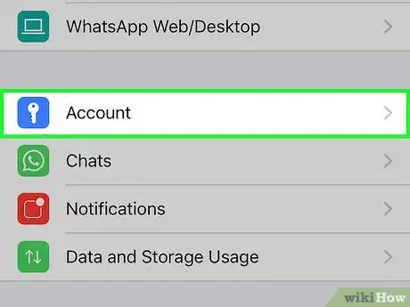 Imagen titulada Unblock Contacts on WhatsApp Step 3