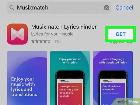 Imagen titulada Show Lyrics on Spotify on iPhone or iPad Step 4