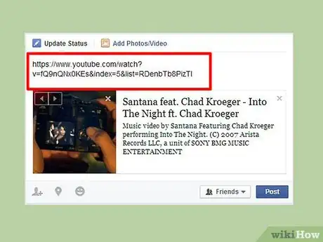 Imagen titulada Put Music on Facebook Step 8