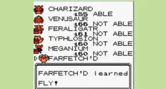 conseguir el movimiento Vuelo en Pokémon Cristal