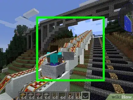 Imagen titulada Make a Minecraft Roller Coaster Step 9