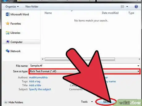 Imagen titulada Save a Document in Rich Text Format Step 5