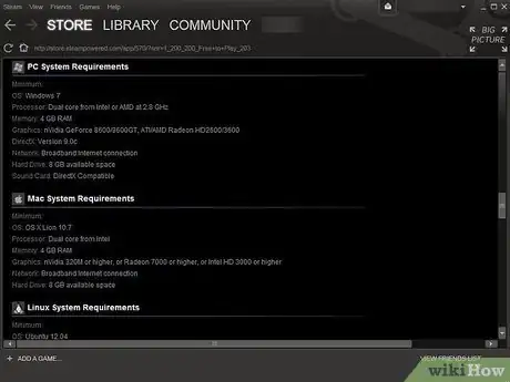 Imagen titulada Download PC Games with Steam Step 6