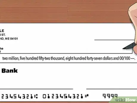 Imagen titulada Write a Check With Cents Step 5