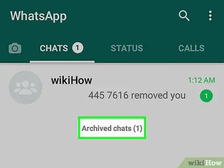 Imagen titulada View Archived Chats on WhatsApp Step 9