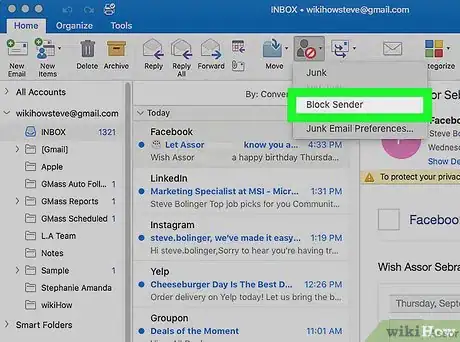 Imagen titulada Stop Junk Mail in Outlook on PC or Mac Step 21