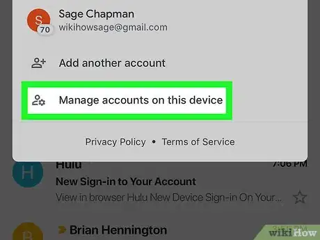 Imagen titulada Delete an Account from the Gmail App Step 3