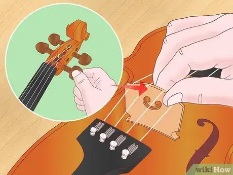 Imagen titulada Place a Bridge on a Violin Step 9