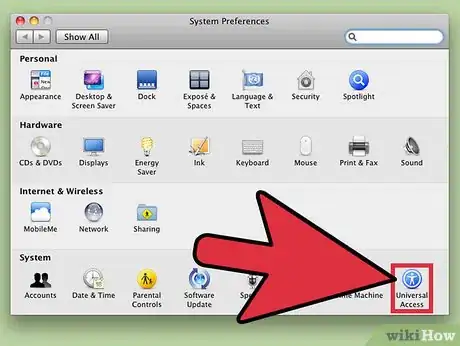 Imagen titulada Change a Mouse Pointer Size in Mac Os X Step 7
